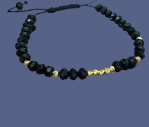 Black beads, Balls Gold 14K