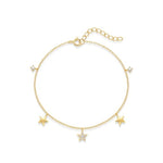 925 silver bracelet plated with 18K gold