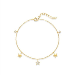 925 silver bracelet plated with 18K gold