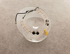 Agate beads - Heart 2 - By Janine Jewellery