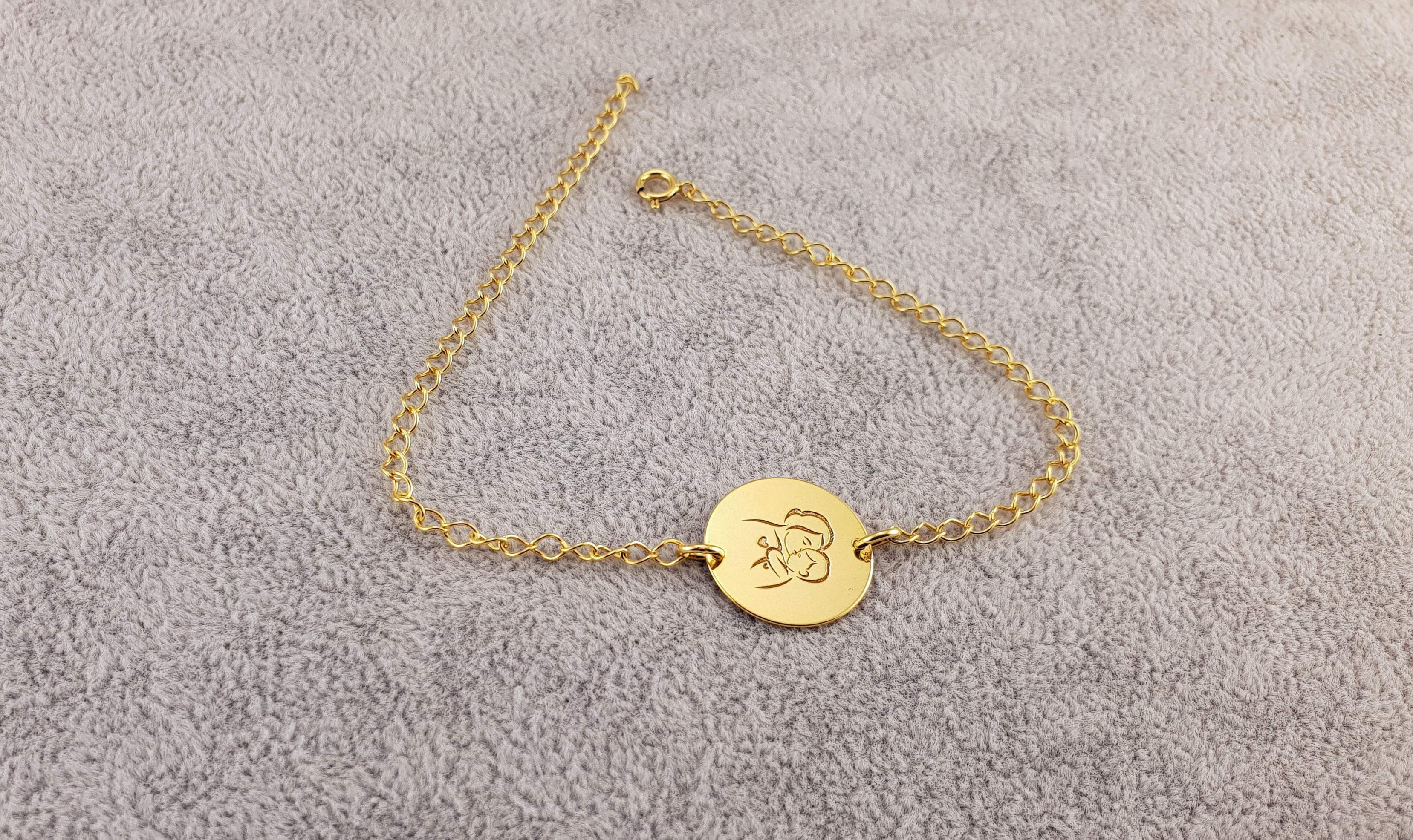 GOLD PLATED 24K BRACELET - MOTHER AND CHILD - By Janine Jewellery