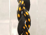 Woven Leather | BLACK AND YELLOW - By Janine Jewellery