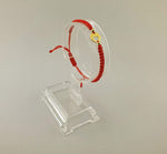 Woven Bracelet - HEART COIN | RED - By Janine Jewellery