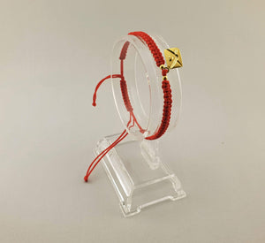 Woven Bracelet - LOVE MESSAGE | RED - By Janine Jewellery