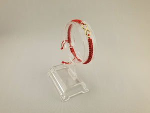 Woven Bracelet - INFINITY SHINE | RED - By Janine Jewellery