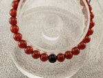 Agate beads - Red and Black - By Janine Jewellery