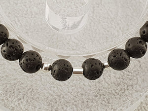 Lava beads - Black - By Janine Jewellery
