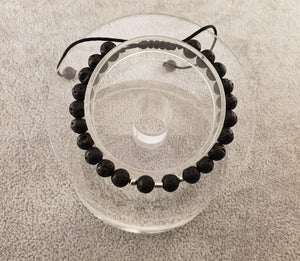 Lava beads - Black - By Janine Jewellery