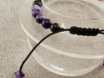 Agate beads - Black and Indigo 2 - By Janine Jewellery