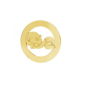 Boy, Sterling Silver 925,Gold Plated 24K