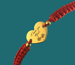 Woven Bracelet - I love you Mum - By Janine Jewellery