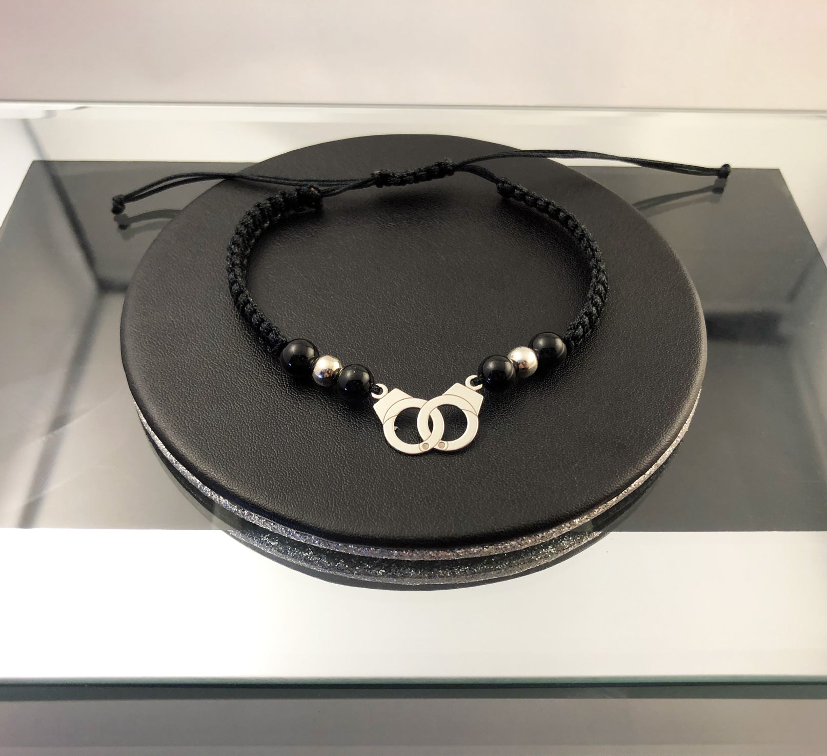 Woven Bracelet-Handcuffs pendant - By Janine Jewellery