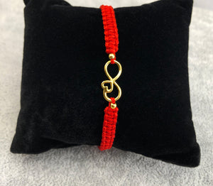 Woven Bracelet - INFINITY HEART - By Janine Jewellery