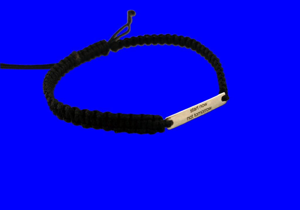 Woven Bracelet - Start now not tomorrow - By Janine Jewellery