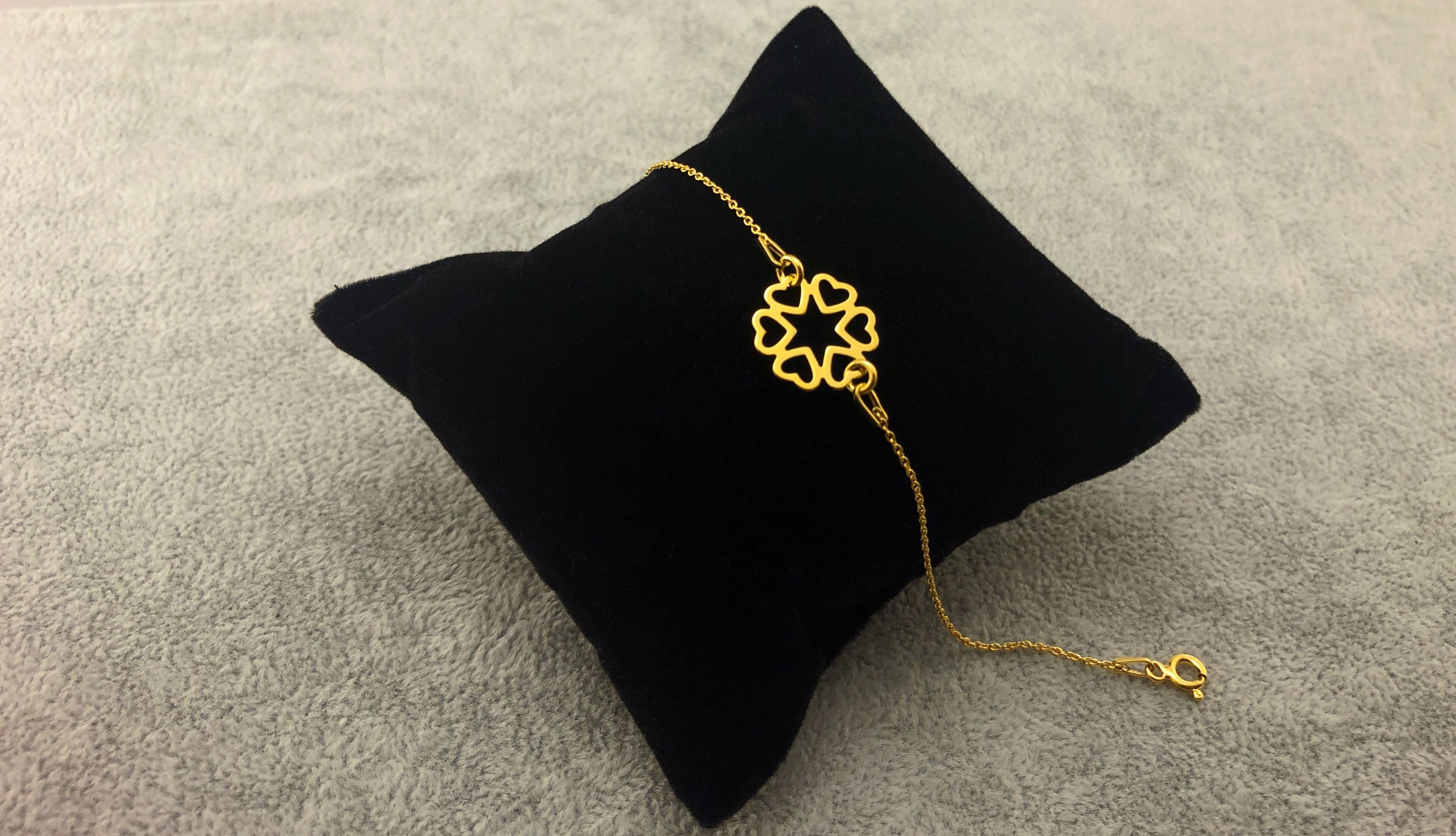 GOLD PLATED 24K - SIX HEARTS - By Janine Jewellery