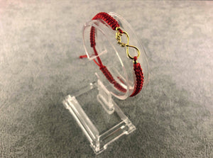 Woven Bracelet - Infinity LOVE | RED - By Janine Jewellery