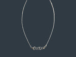 925 Silver Necklace - FIVE HEARTS - By Janine Jewellery