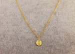 GOLD PLATED 24K NECKLACE - NEVER GIVE UP - By Janine Jewellery